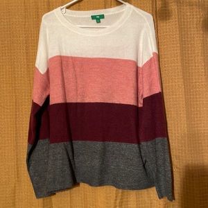 Dip, Size Large Striped Sweater